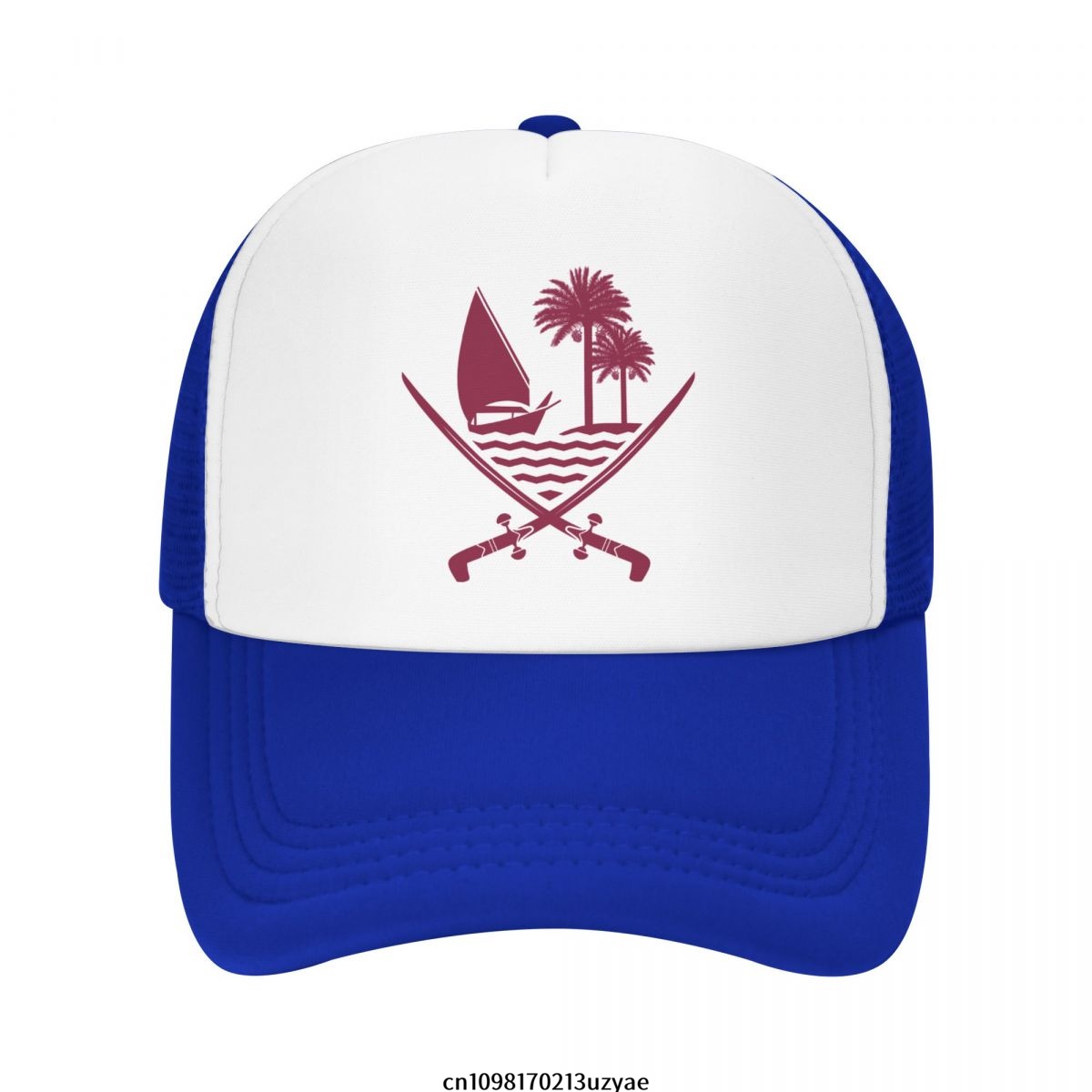 Women Fashion Qatar - Emblem Of Qatar Mesh-Baseballkappe für den