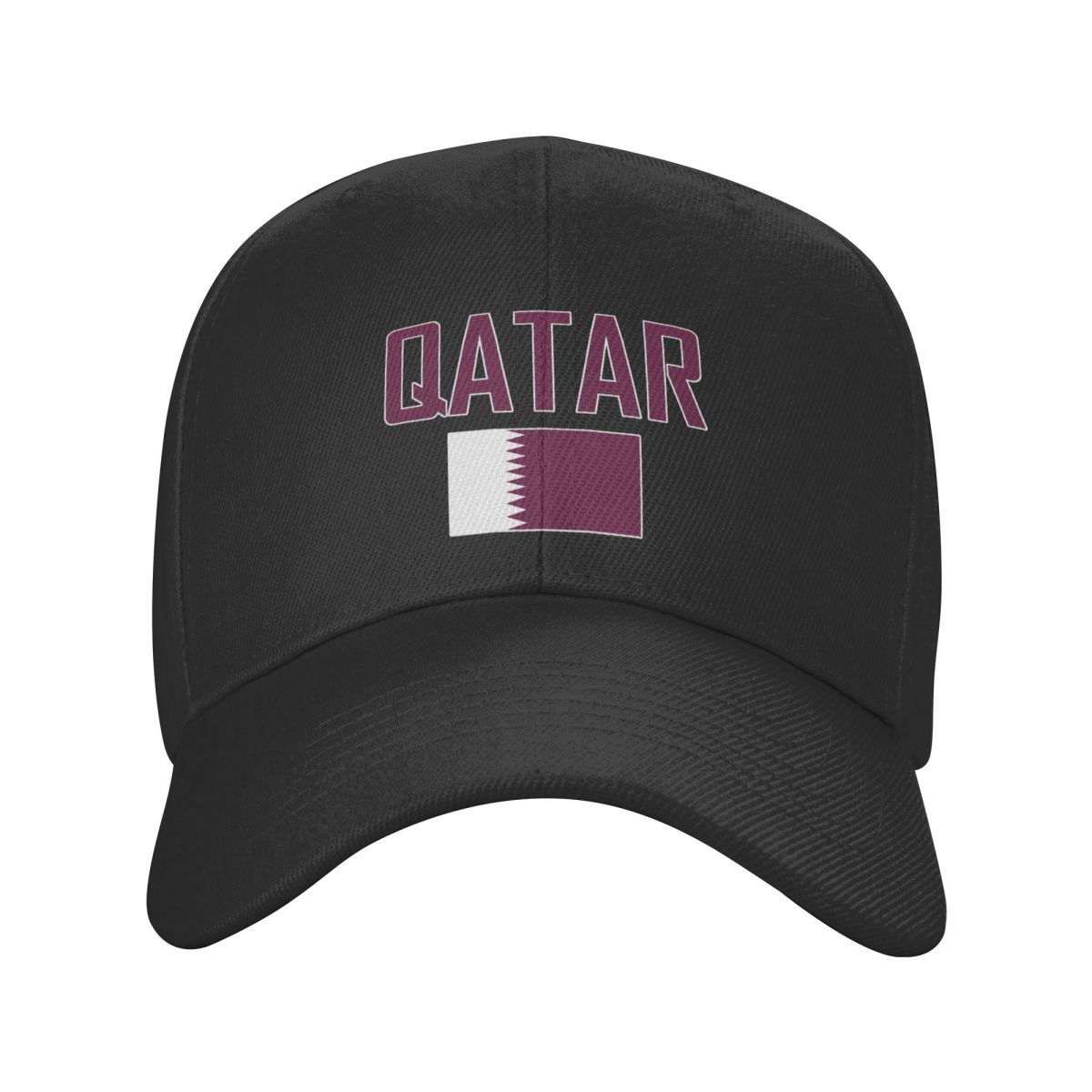 Women Fashion Qatar - QATAR Ländername mit Flagge, Sonnen-Baseballkappe, atmungsaktiv,