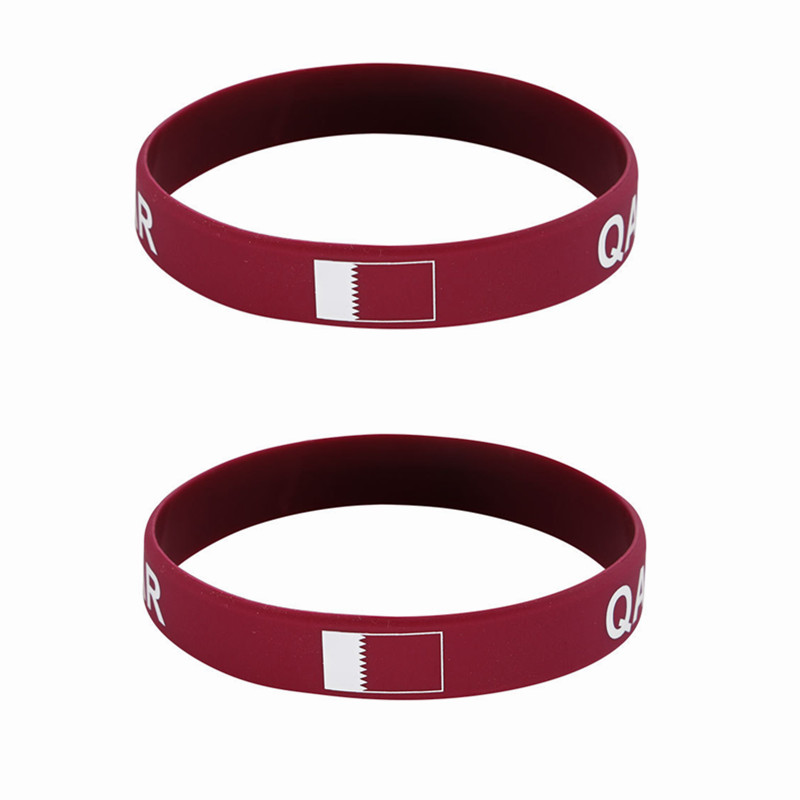 Women Fashion Qatar - 2 stücke Katar Flagge Silikon Armbänder