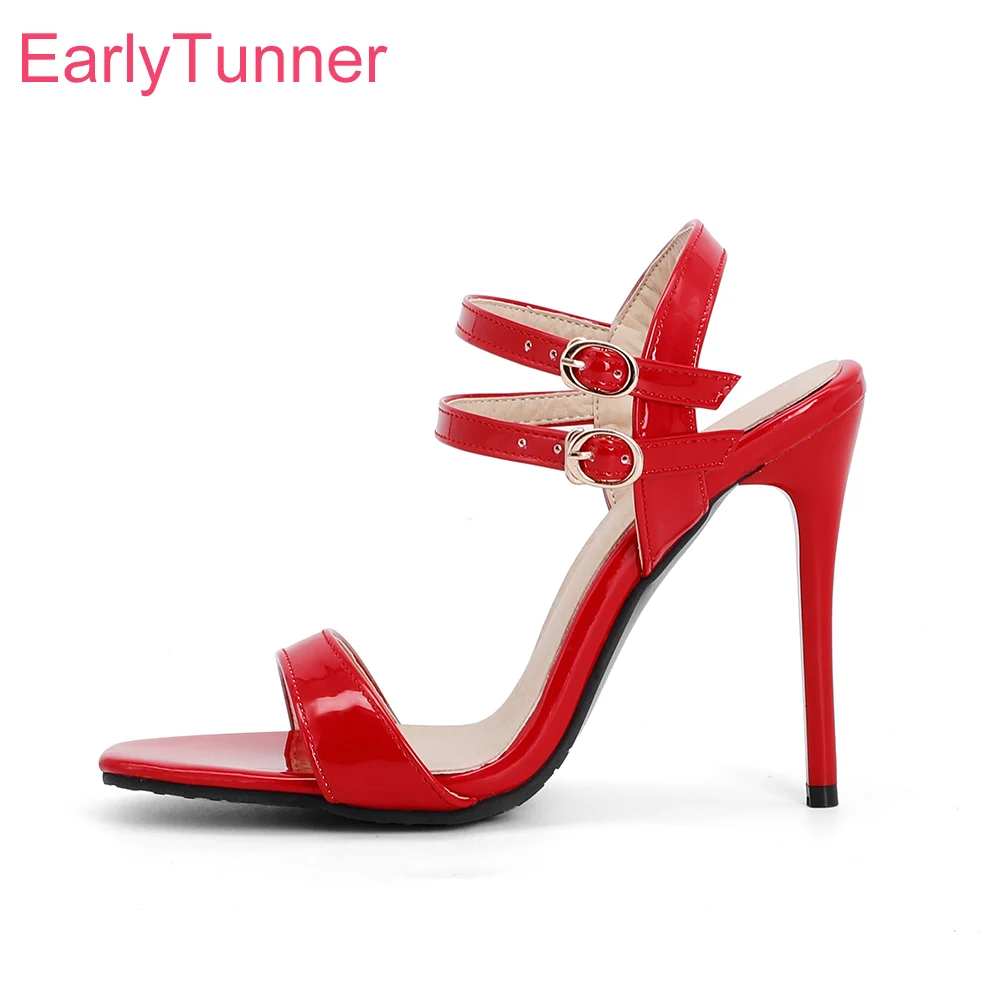 Women'S Fashion Brand Shoes - Brandneue klassische rote schwarze Damen-Sandalen, modische