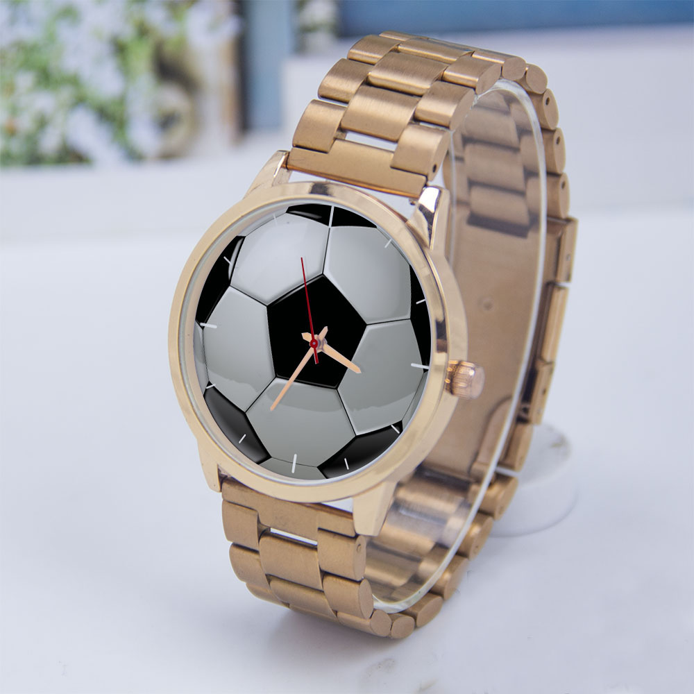 Fashion Women Watch - Fußball Fußball Design Fans Silber Herrenuhr