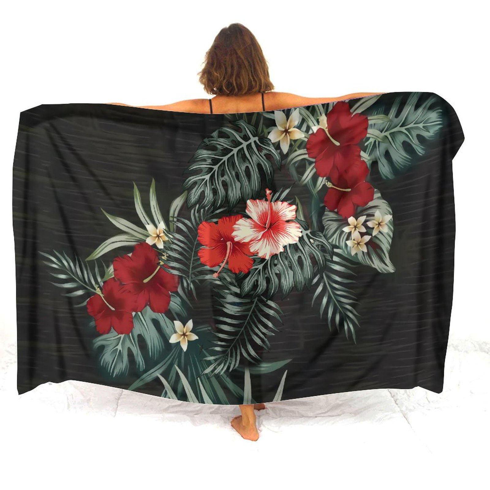 Printed Wrap Skirt - Hawaii Resort Strand Schürze polynesische Vintage