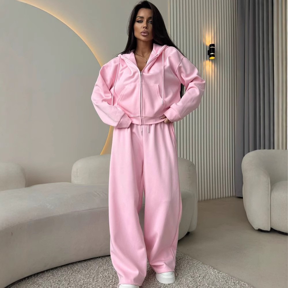 Women'S Fashion Sweatshirts - Damen-Sportanzug mit Kapuze, Sweatshirt, Hose zum