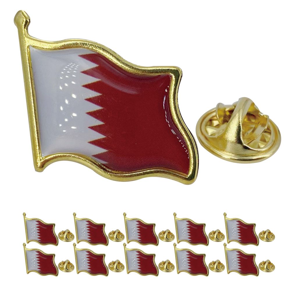 Women Fashion Qatar - Katar-Flagge Anstecknadel - Emailliertes Metall-Nationalabzeichen |