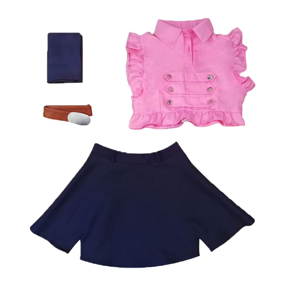 Belted Shirt Dress - Elizabeth Liones Cosplay-Kostüm für Damen, Fantasy-Top,