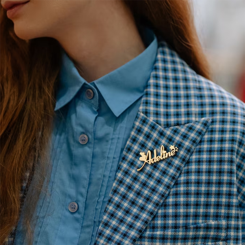 Women Fashion Logo Design - Neue benutzerdefinierte Name Brosche Buchstaben LOGO