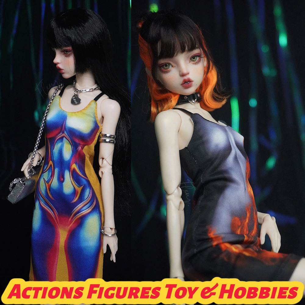Printed Wrap Skirt - 1/6 BJD Puppen Illusionary Art Bedrucktes