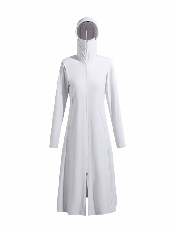 Lange, leichte, lockere UV-Sch – Women'S Fashion Long Coat Bewertung und Preis