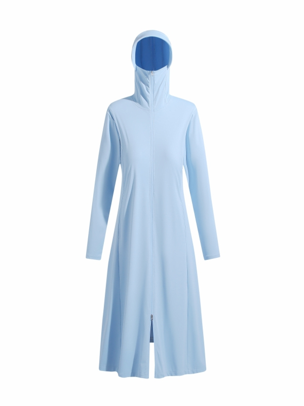 Lange, leichte, lockere UV-Sch – Women'S Fashion Long Coat Bewertung und Preis
