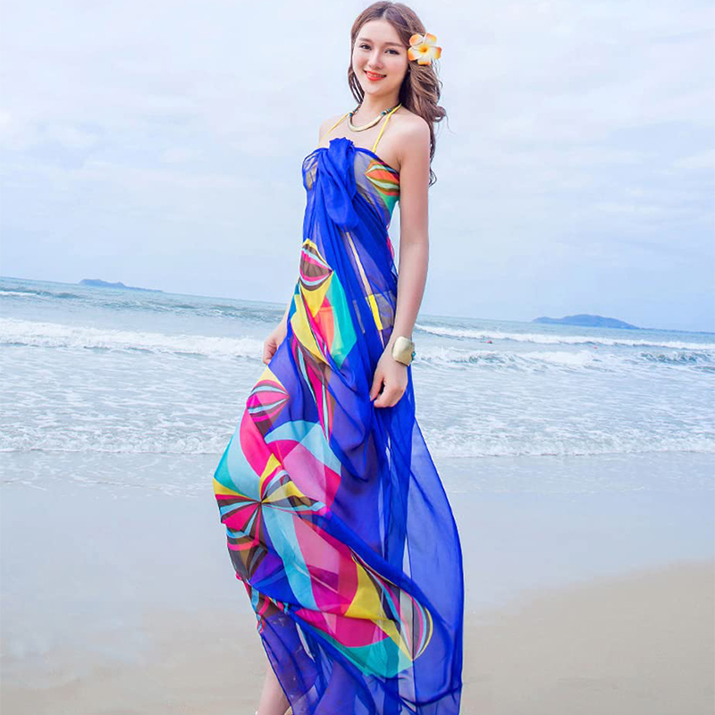 Pareo Schal Frauen Strand Saro – Printed Wrap Skirt Bewertung und Preis