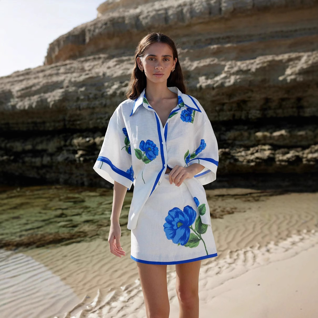 Damen Freizeit-Set mit Print:  – Printed Wrap Skirt Bewertung und Preis