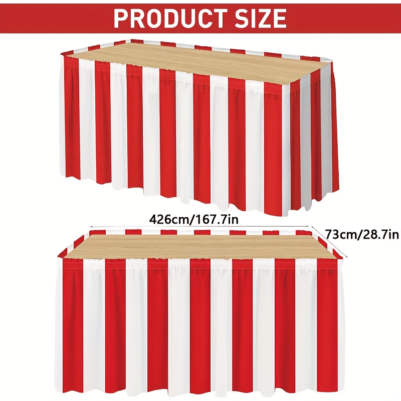 1/2 Stück Karneval Rot-Weiß Ge – Printed Wrap Skirt Bewertung und Preis