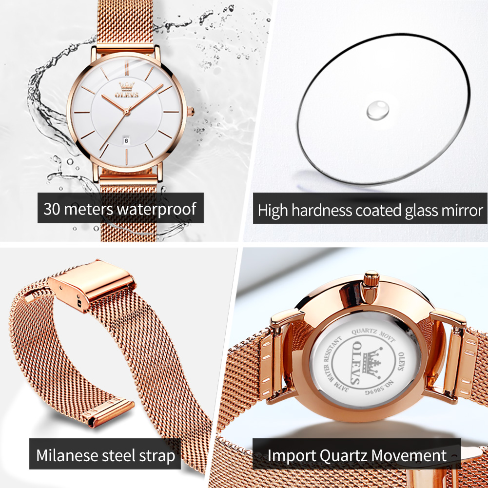 OLEVS Damenuhr 5869, elegante  – Fashion Women Watch Bewertung und Preis