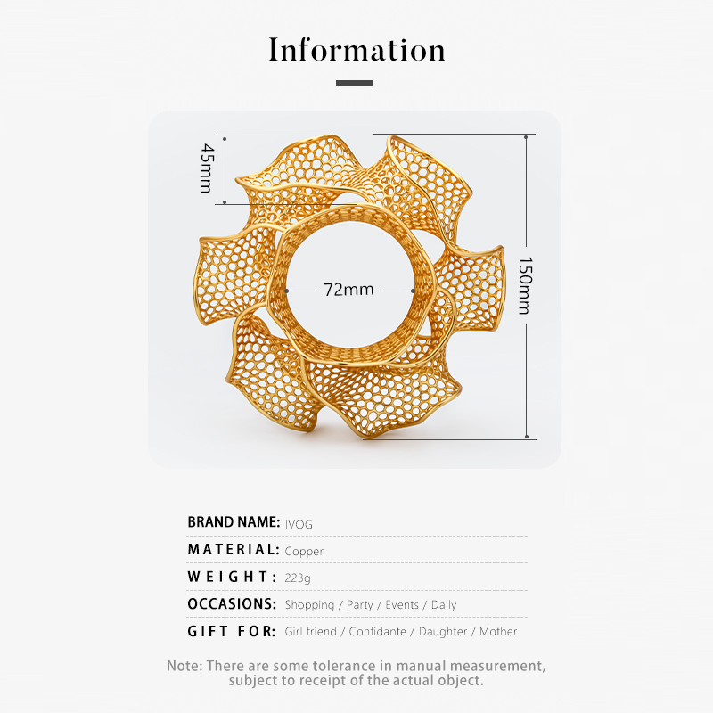 IVOG Petals Design Goldfarbene – Women'S Fashion Website Bewertung und Preis