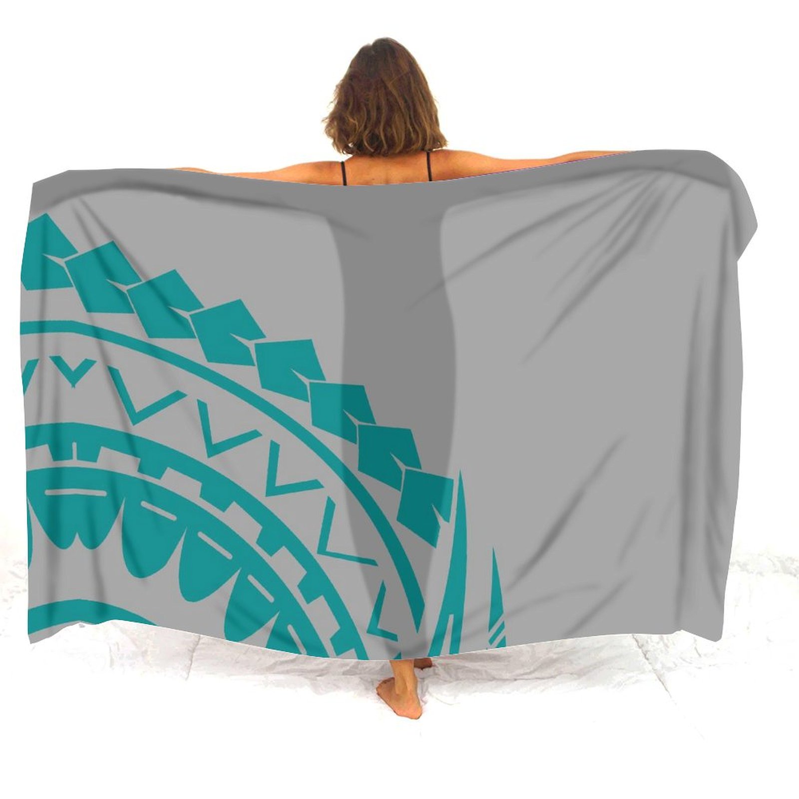 Anpassbarer Strand-Sarong mit  – Printed Wrap Skirt Bewertung und Preis