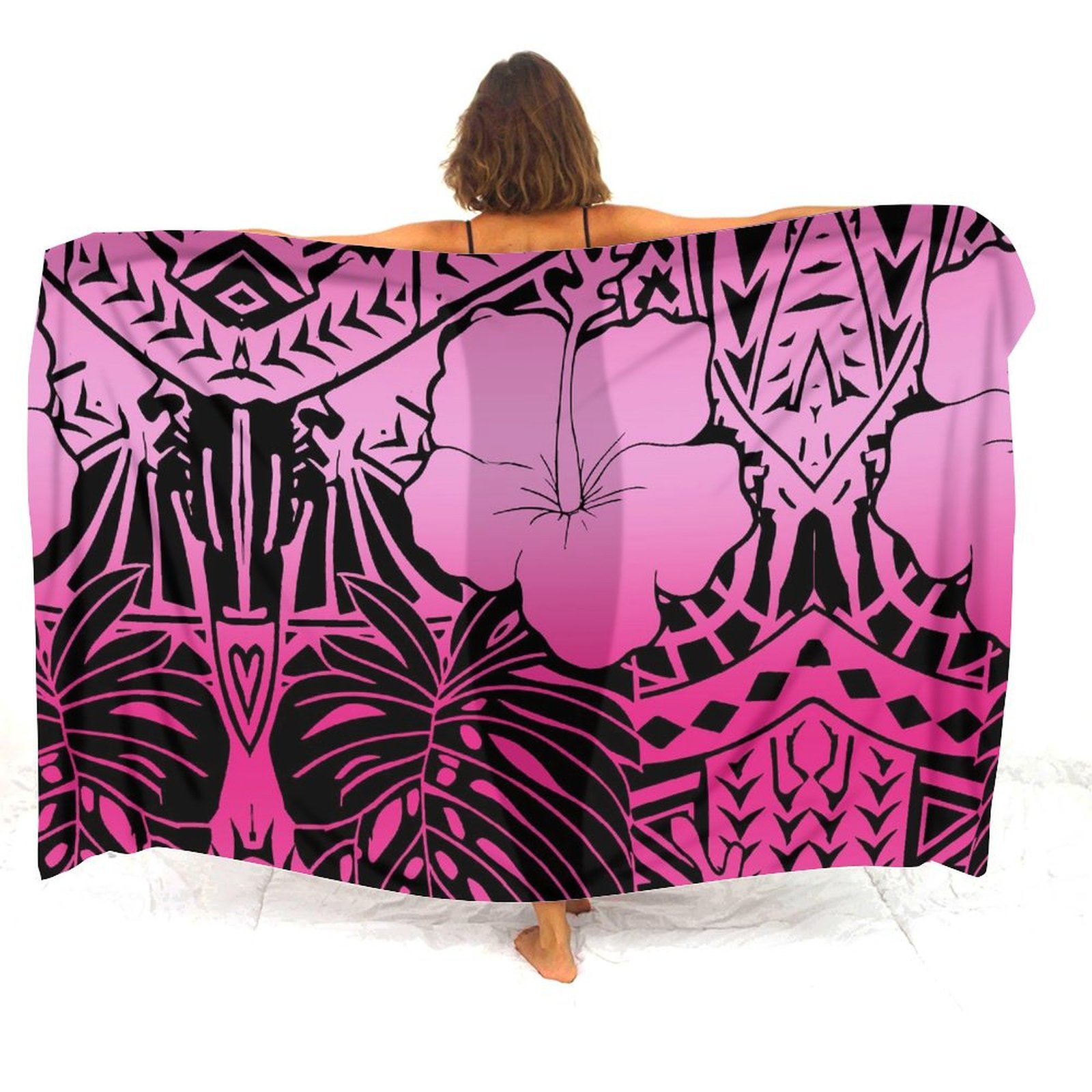 Anpassbarer Strand-Sarong mit  – Printed Wrap Skirt Bewertung und Preis