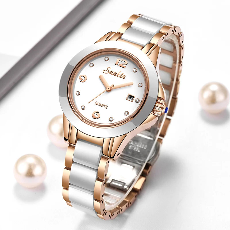 Sunkta Mode Lässig Quarz Frau  – Fashion Women Watch Bewertung und Preis