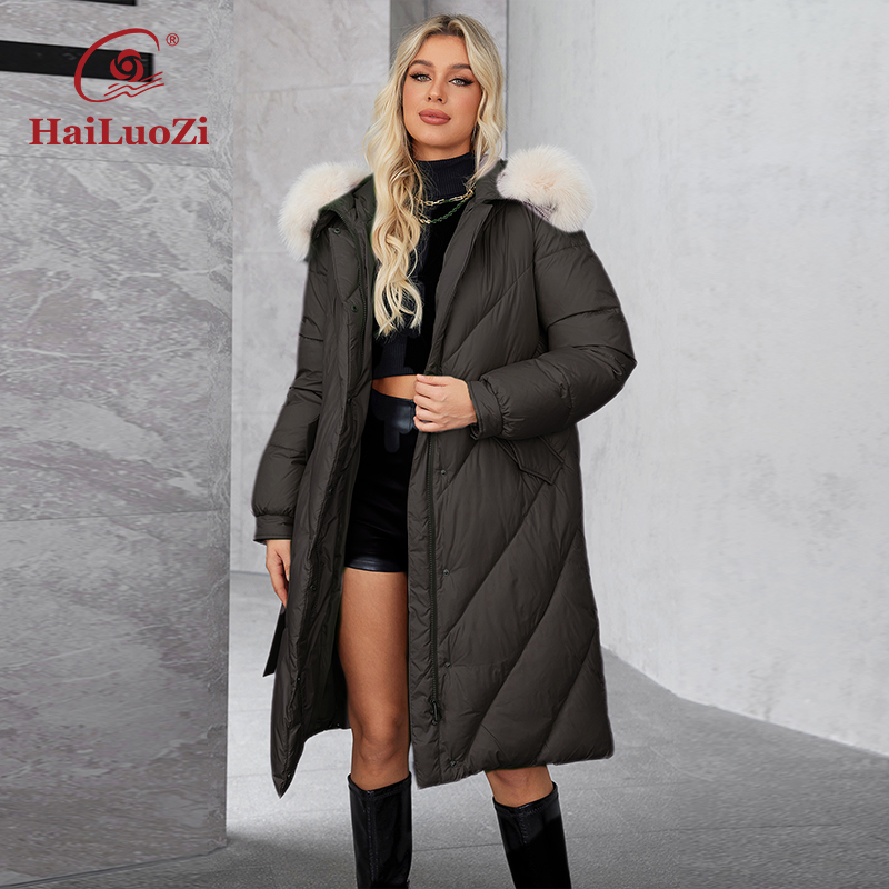 Hailuozi 2024 Damen Winter plu – Women'S Fashion Long Coat Bewertung und Preis