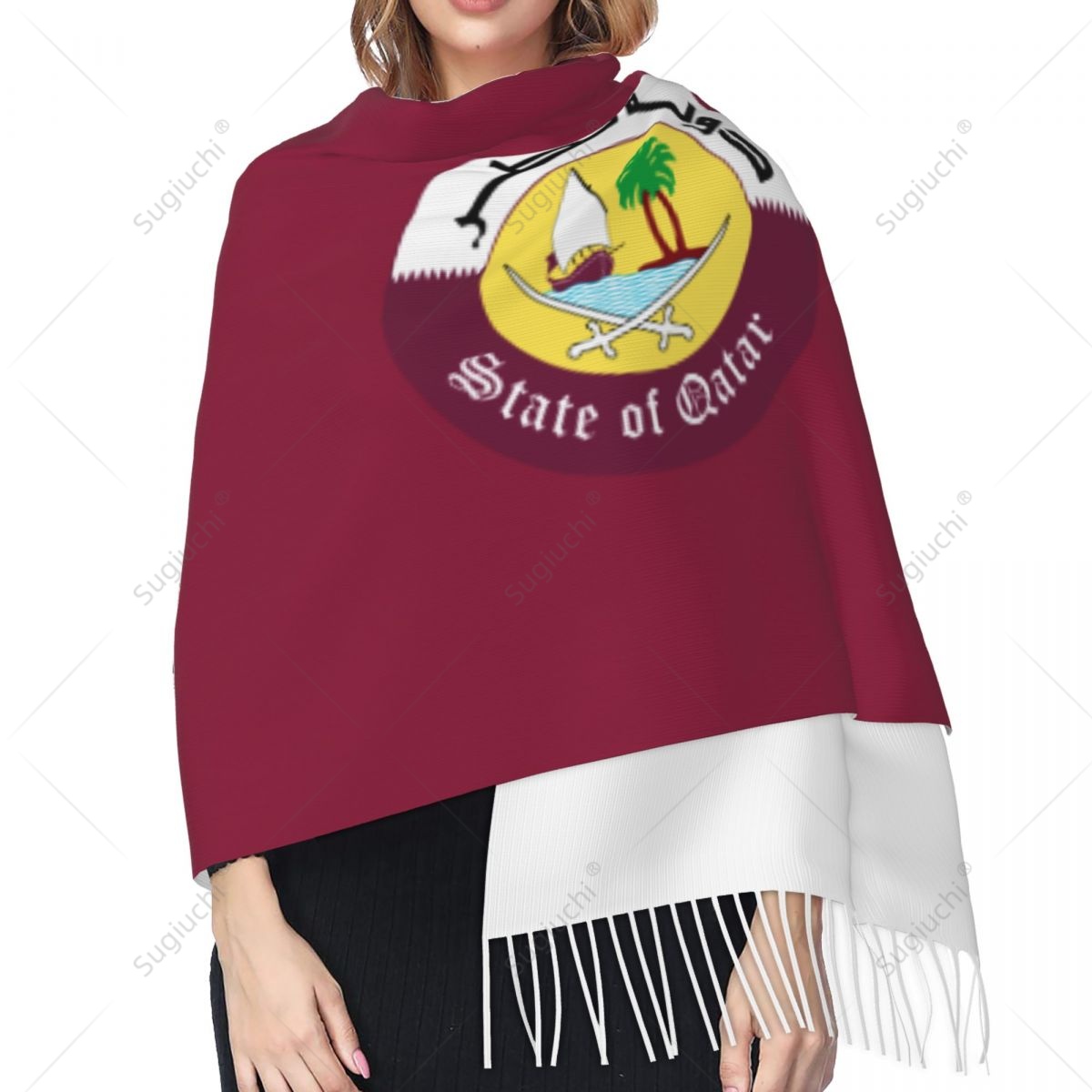 Katar-Emblem-Flagge, Schal, Pa – Women Fashion Qatar Bewertung und Preis