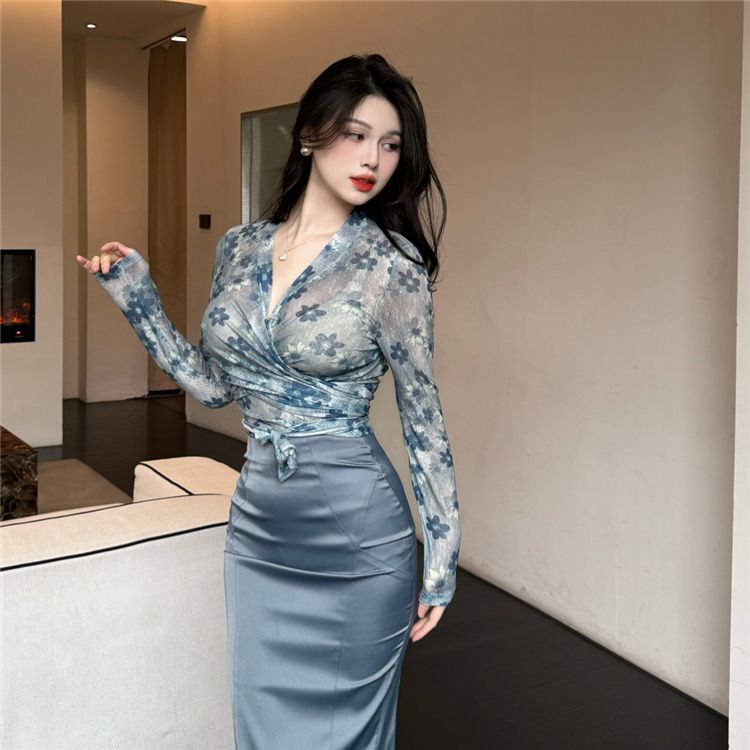 Damen bekleidung Anzug große G – Printed Wrap Skirt Bewertung und Preis