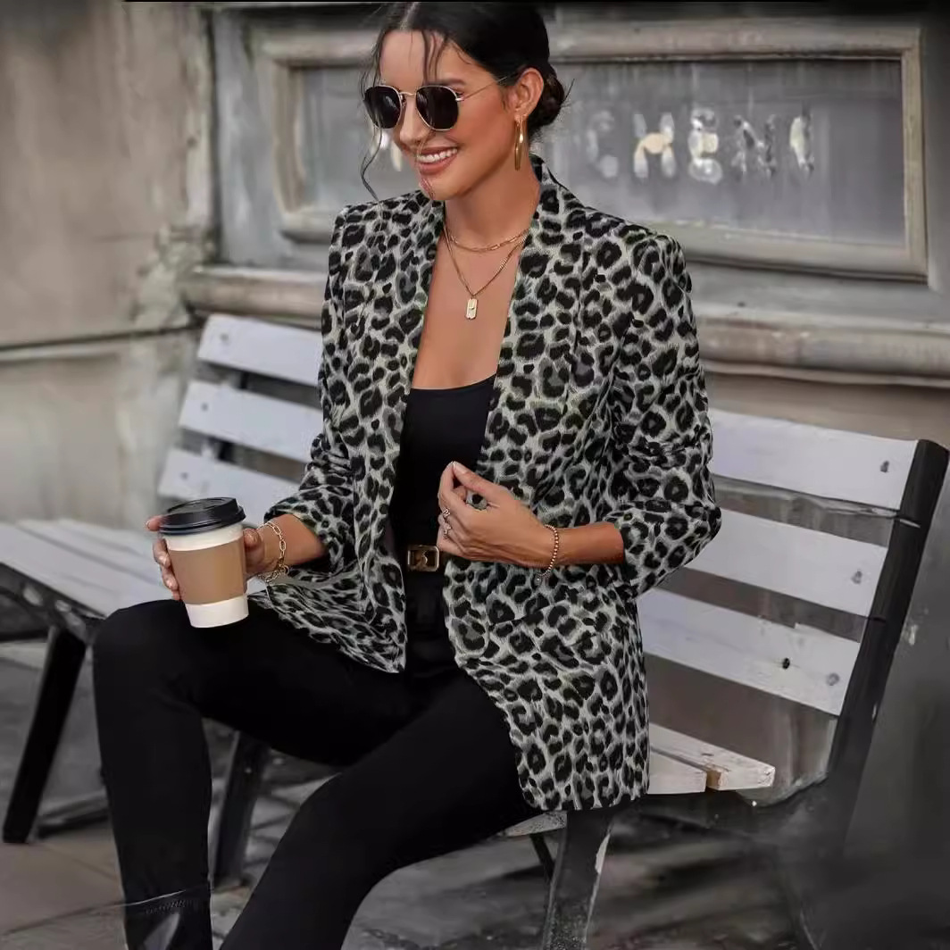 2024 Neuer Stil Leopardenmuste – Women'S Fashion Long Coat Bewertung und Preis