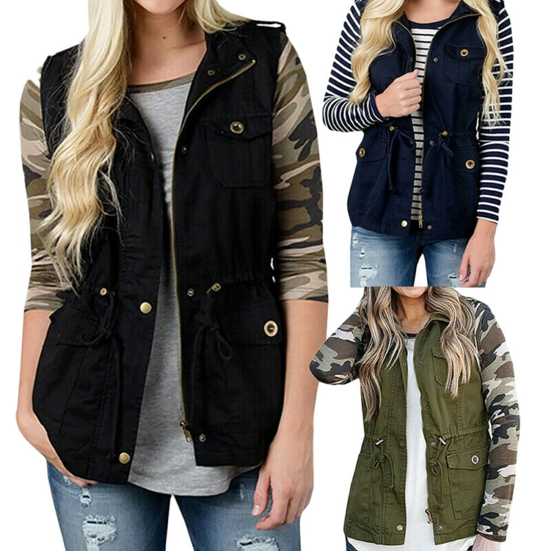 Mode Frauen Weste Olive Cargo  – Women'S Fashion Utility Vest Bewertung und Preis