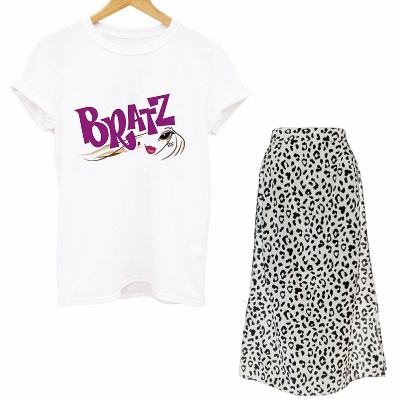 Frauen Zwei Stück Set Straße G – Printed Wrap Skirt Bewertung und Preis