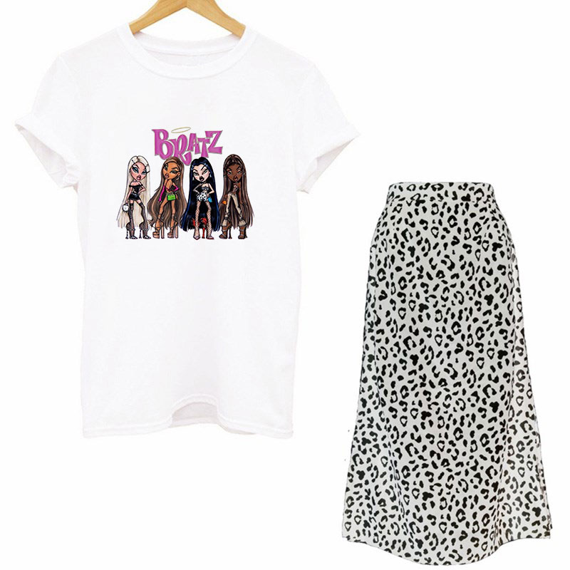 Frauen Zwei Stück Set Straße G – Printed Wrap Skirt Bewertung und Preis