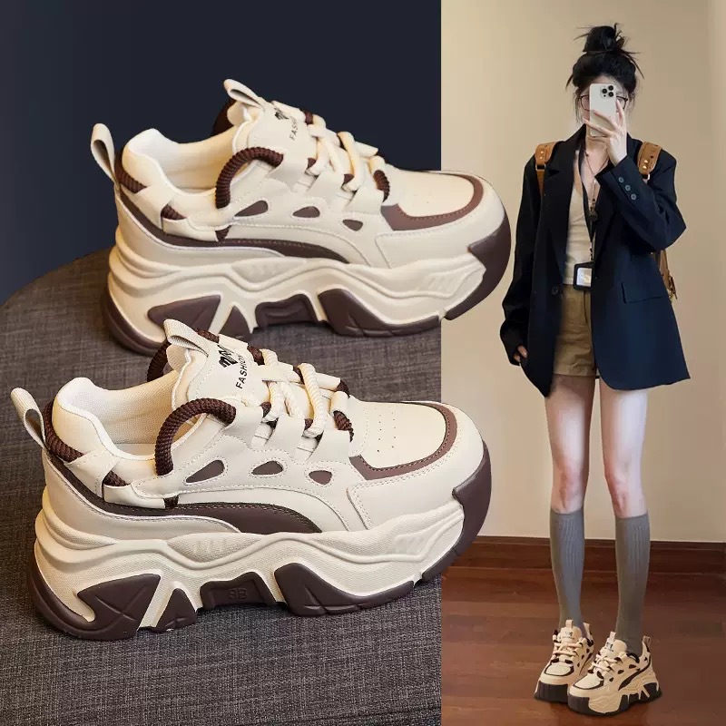 2026 Neue Leder-Sneaker mit In – Sneakers Fashion Women Bewertung und Preis