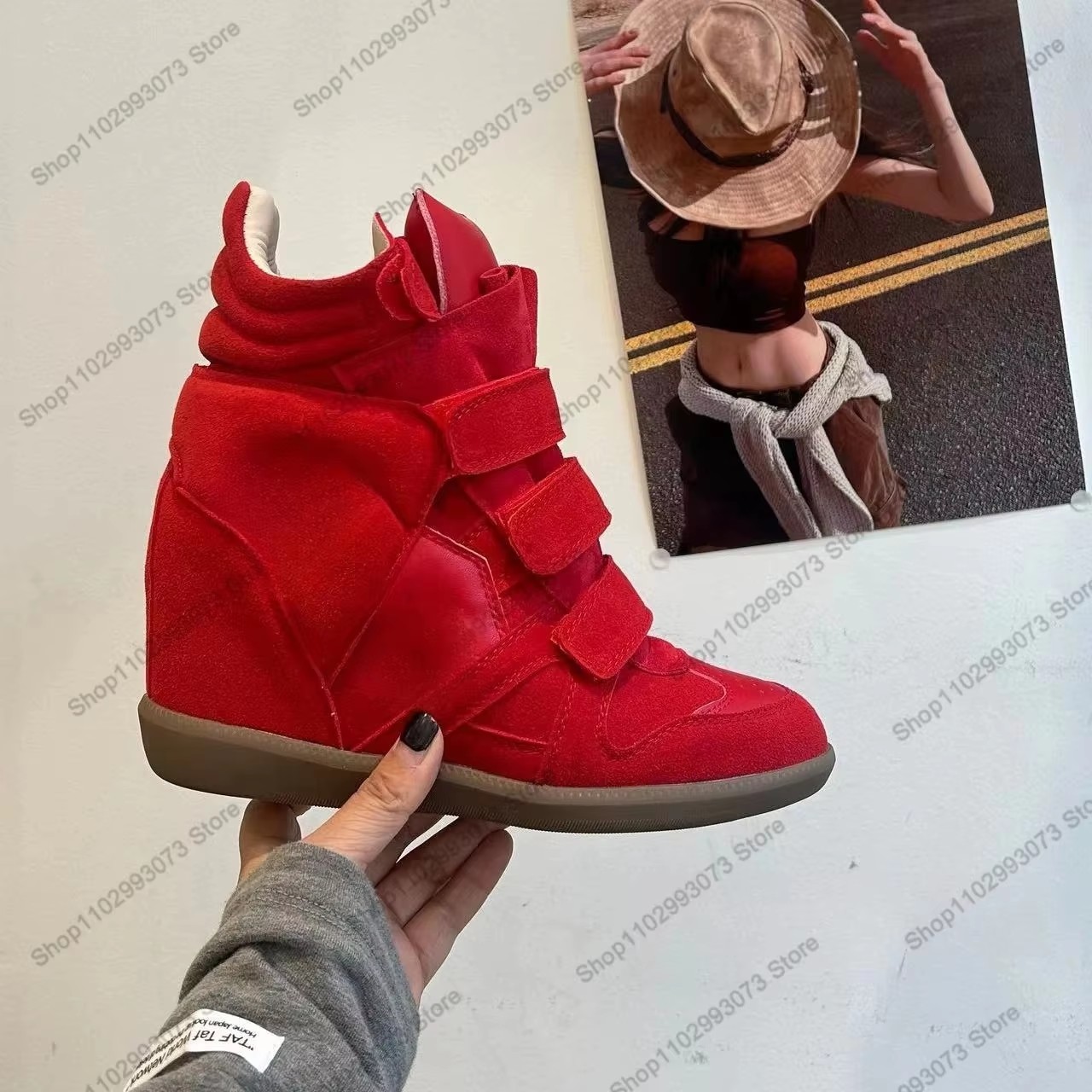 Damen-Sneaker mit verstecktem  – Sneakers Fashion Women Bewertung und Preis