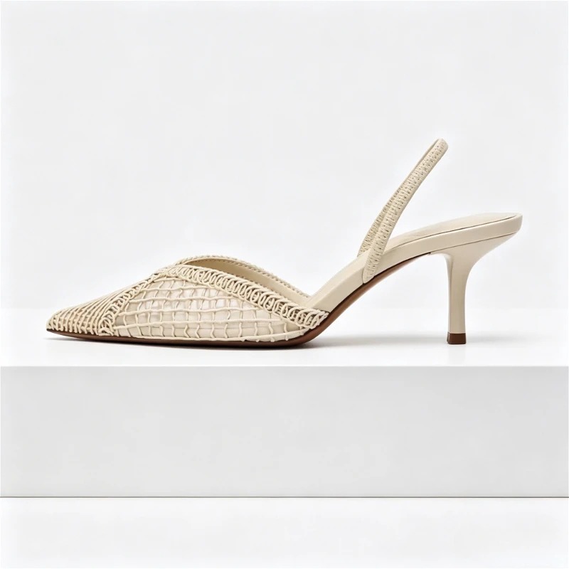 Mesh gewebte Sandalen mit Absa – Women'S Fashion Brand Shoes Bewertung und Preis
